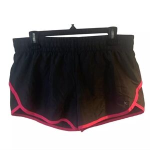 Danskin Now Women's  Black/Pink  Trim Shorts Drawstring Size 2xl